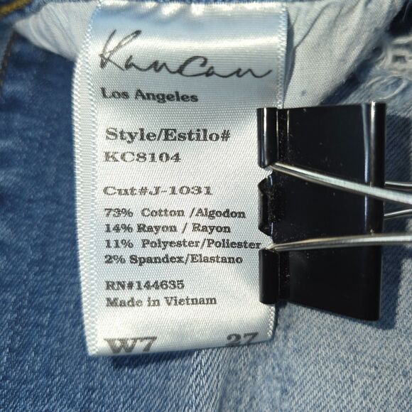 KanCan Destroyed distressed skinny jeans light medium wash KC8104 W7/27 - Picture 4 of 7